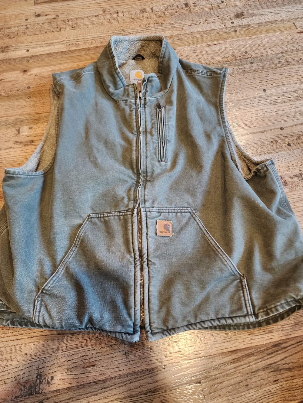 Vintage V33 Carhartt Olive Green Work Vest